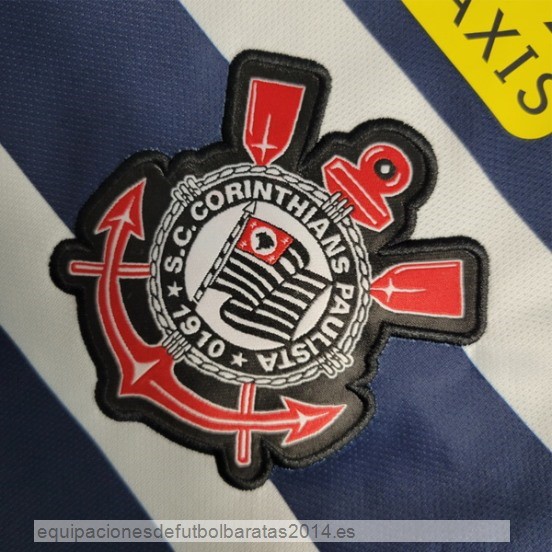 Nuevo 3ª Camiseta Corinthians Paulista Retro 2014 2015 Azul Baratas